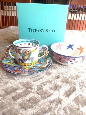 Vintage Tiffany & Co. Gene Moore Fantasy 3pc baby Set